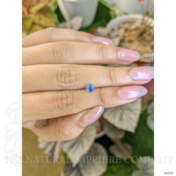 0.65 Ct. Blue Sapphire from Ceylon (Sri Lanka)