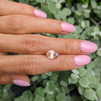 4.00 Ct. Orange Sapphire from Ceylon (Sri Lanka) Life Style