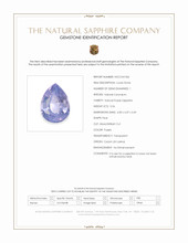 0.56 Ct. Purple Sapphire from Ceylon (Sri Lanka) Scan Report