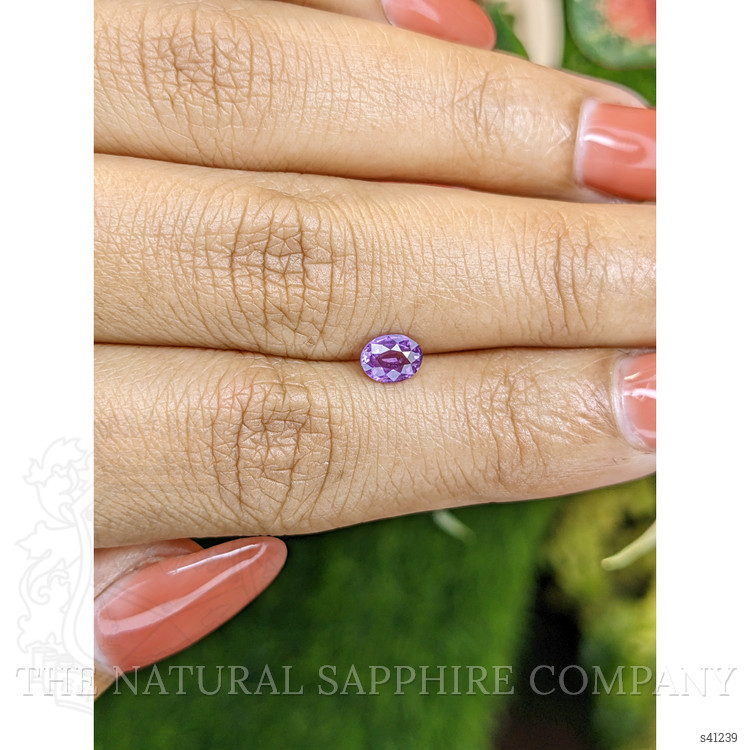 0.55 Ct. Purple Sapphire from Ceylon (Sri Lanka)