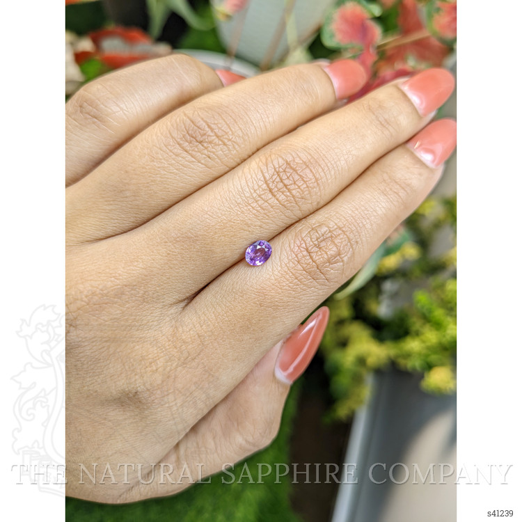 0.55 Ct. Purple Sapphire from Ceylon (Sri Lanka)