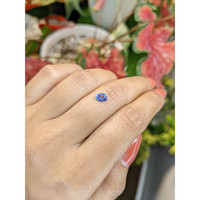 0.42 Ct. Blue Sapphire from Ceylon (Sri Lanka) Life Style