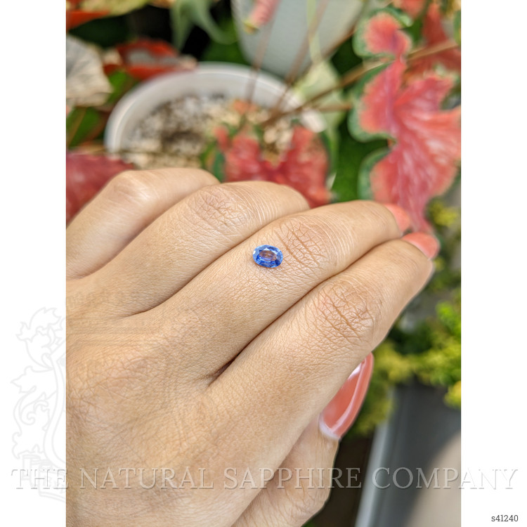 0.42 Ct. Blue Sapphire from Ceylon (Sri Lanka)