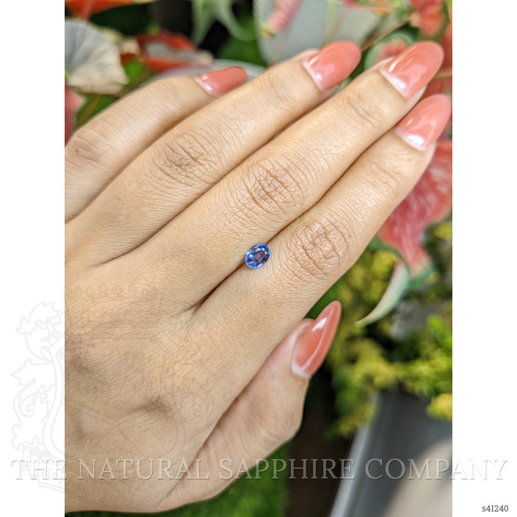 0.42 Ct. Blue Sapphire from Ceylon (Sri Lanka)