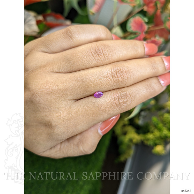 0.52 Ct. Pinkish Purple Sapphire from Ceylon (Sri Lanka)