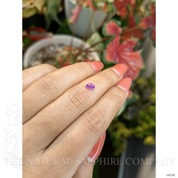0.52 Ct. Pinkish Purple Sapphire from Ceylon (Sri Lanka)