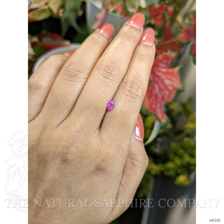 0.52 Ct. Pinkish Purple Sapphire from Ceylon (Sri Lanka)