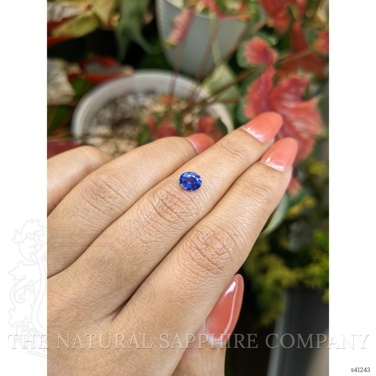 0.84 Ct. Blue Sapphire from Ceylon (Sri Lanka)