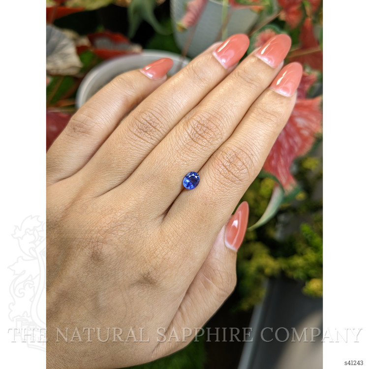 0.84 Ct. Blue Sapphire from Ceylon (Sri Lanka)