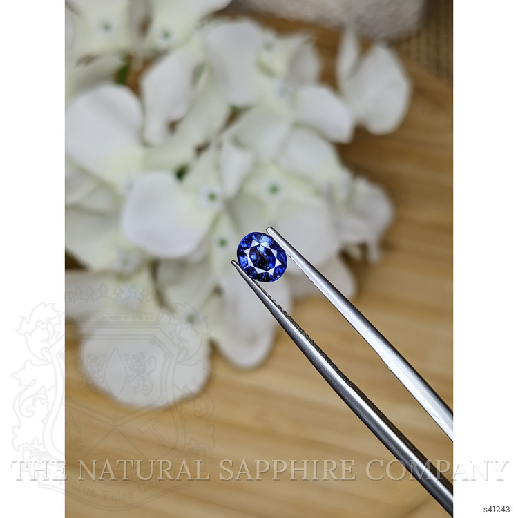 0.84 Ct. Blue Sapphire from Ceylon (Sri Lanka)