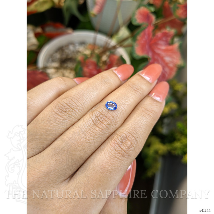 0.45 Ct. Blue Sapphire from Ceylon (Sri Lanka)