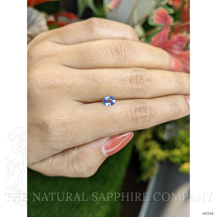 0.45 Ct. Blue Sapphire from Ceylon (Sri Lanka)
