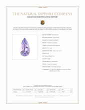 0.63 Ct. Purple Sapphire from Ceylon (Sri Lanka) Scan Report