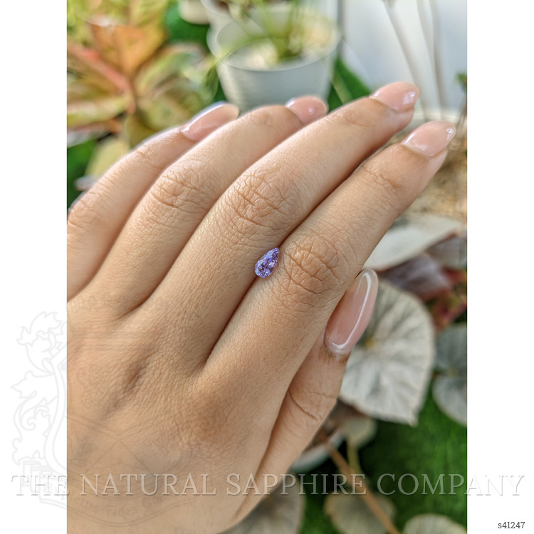 0.63 Ct. Purple Sapphire from Ceylon (Sri Lanka)