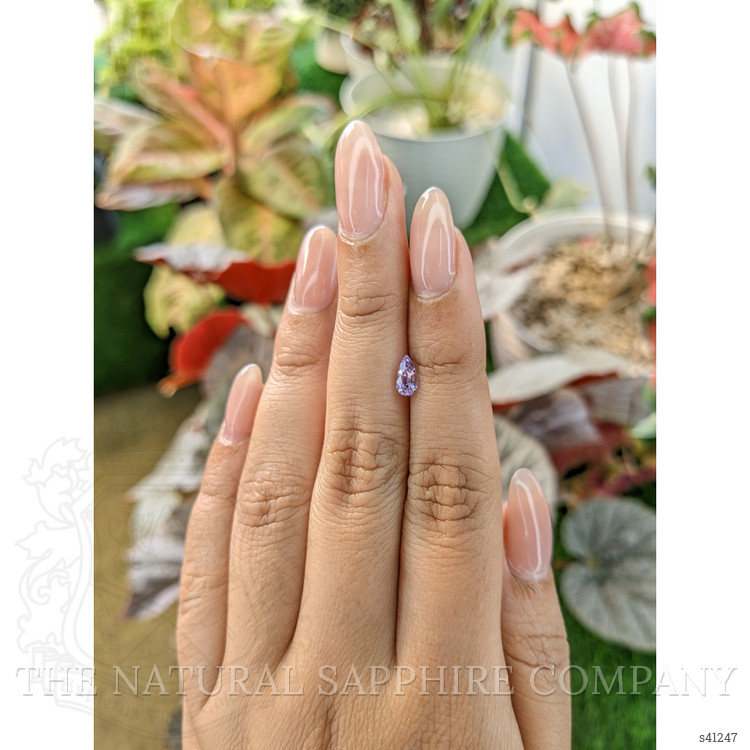 0.63 Ct. Purple Sapphire from Ceylon (Sri Lanka)