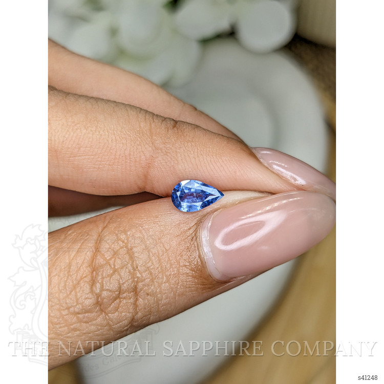 0.55 Ct. Blue Sapphire from Ceylon (Sri Lanka)