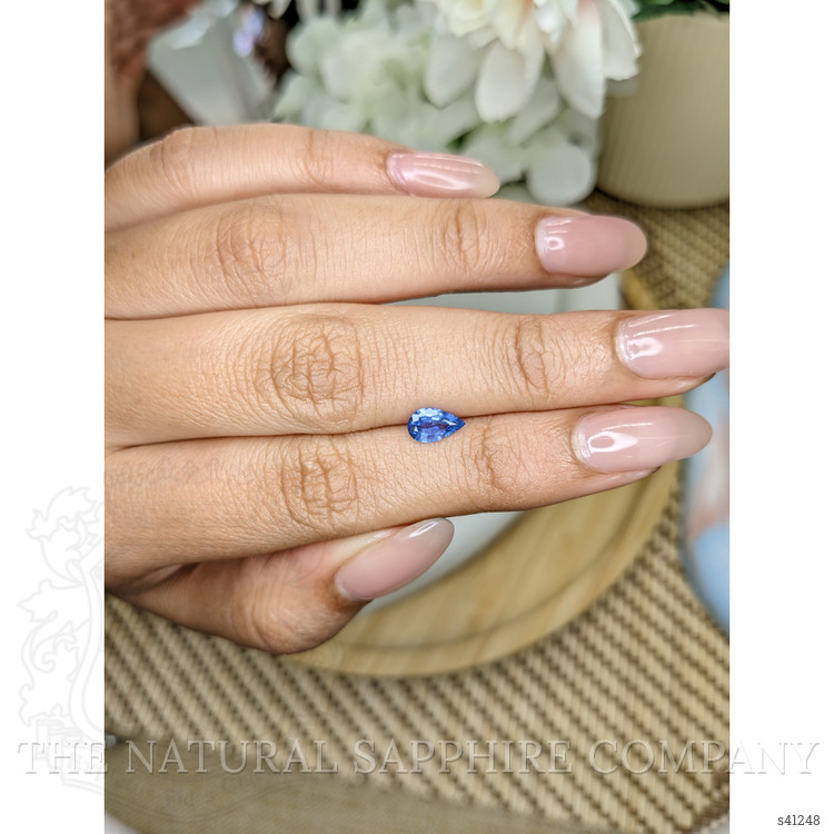 0.55 Ct. Blue Sapphire from Ceylon (Sri Lanka)