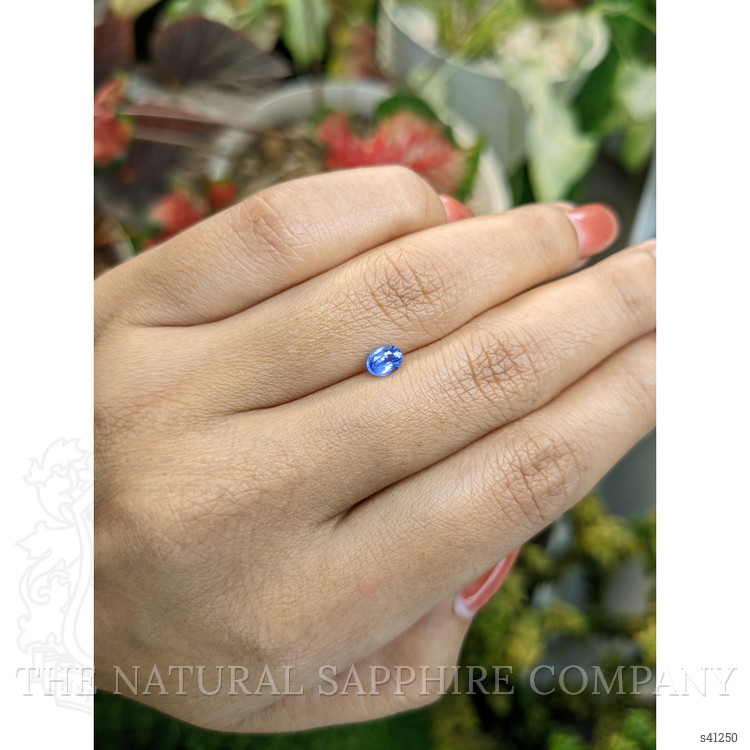 0.49 Ct. Blue Sapphire from Ceylon (Sri Lanka)