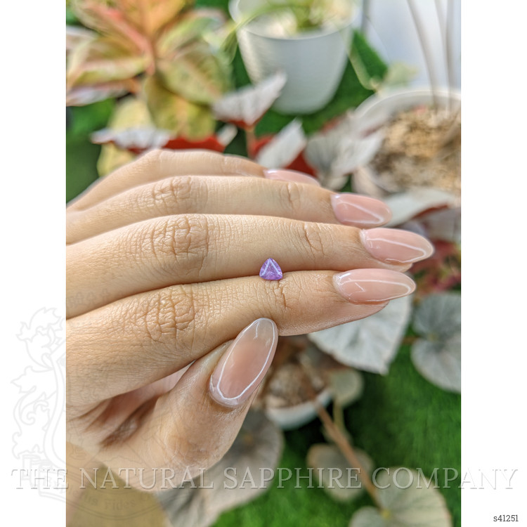 0.48 Ct. Purple Sapphire from Ceylon (Sri Lanka)