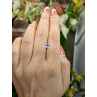 0.60 Ct. Bluish Purple Sapphire from Ceylon (Sri Lanka) Life Style