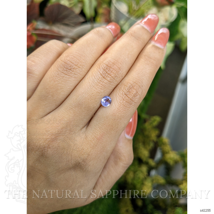 0.60 Ct. Bluish Purple Sapphire from Ceylon (Sri Lanka)