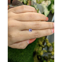 0.60 Ct. Bluish Purple Sapphire from Ceylon (Sri Lanka) Life Style