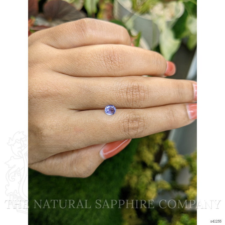 0.60 Ct. Bluish Purple Sapphire from Ceylon (Sri Lanka)
