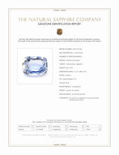 0.54 Ct. Blue Sapphire from Ceylon (Sri Lanka) Scan Report