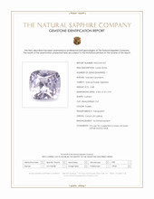 0.48 Ct. Purple Sapphire from Ceylon (Sri Lanka) Scan Report