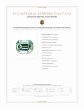 0.76 Ct. Bluish Green Sapphire from Madagascar Scan Report