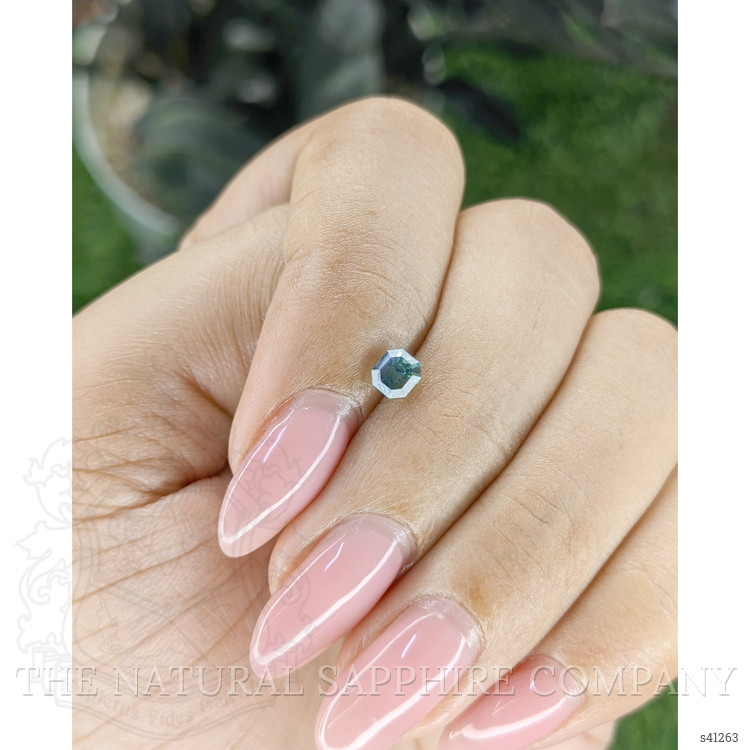 0.51 Ct. Bluish Green Sapphire from Madagascar