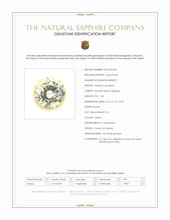 1.20 Ct. Yellow Sapphire from Ceylon (Sri Lanka) Scan Report