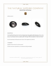 3.24 Ct. Brown Star Sapphire from Ceylon (Sri Lanka) Appraisal