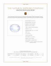 11.56 Ct. Greyish Blue Star Sapphire from Ceylon (Sri Lanka) Scan Report