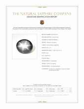 6.11 Ct. Black Star Sapphire from Ceylon (Sri Lanka) Scan Report