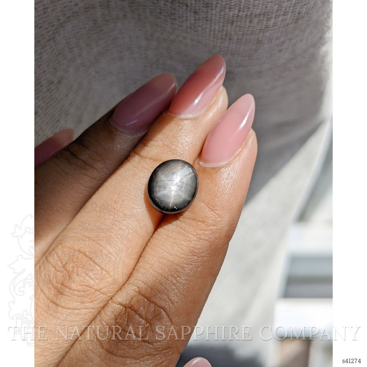 6.11 Ct. Black Star Sapphire from Ceylon (Sri Lanka)