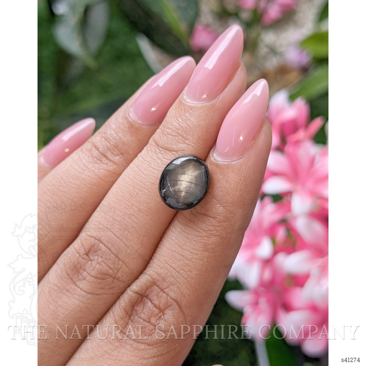 6.11 Ct. Black Star Sapphire from Ceylon (Sri Lanka)