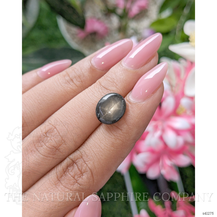 6.73 Ct. Black Star Sapphire from Ceylon (Sri Lanka)