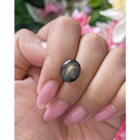 6.73 Ct. Black Star Sapphire from Ceylon (Sri Lanka) Life Style