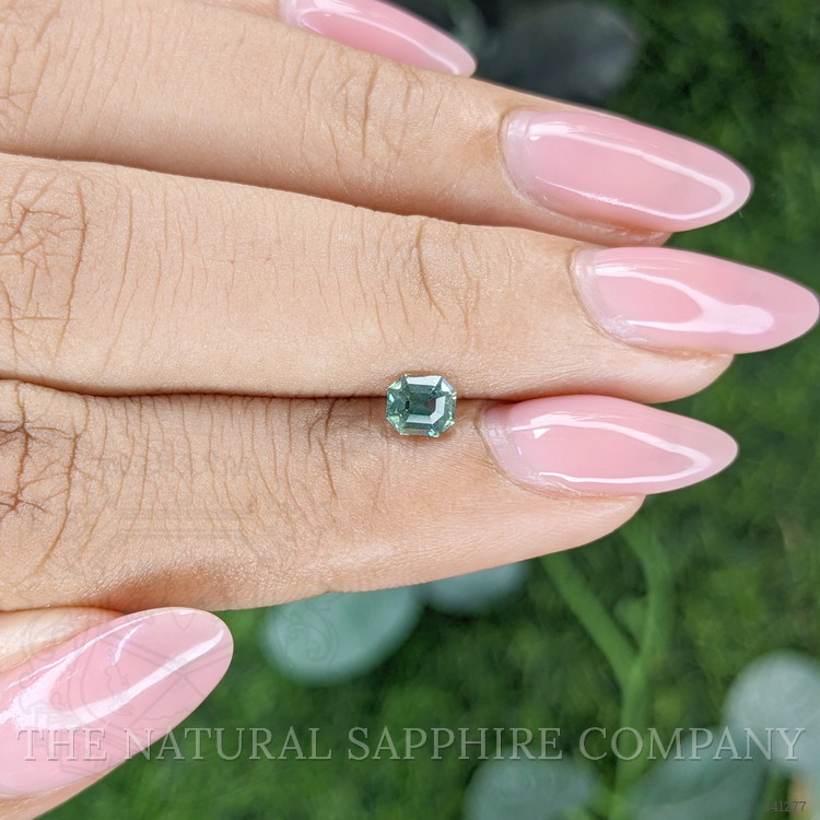 0.53 Ct. Bluish Green Sapphire from Madagascar