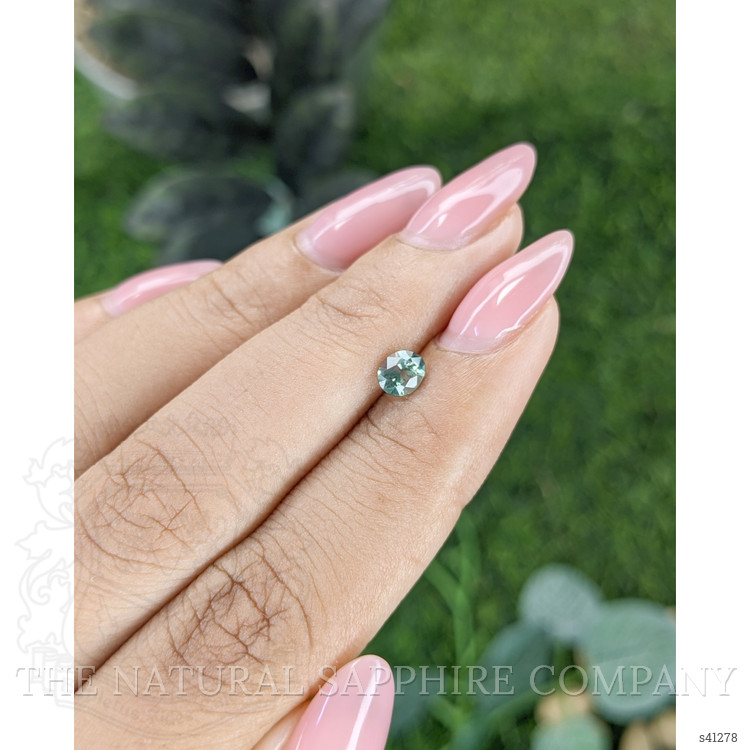 0.55 Ct. Bluish Green Sapphire from Madagascar