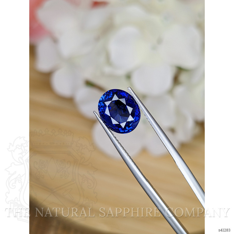 5.29 Ct. Blue Sapphire from Ceylon (Sri Lanka)