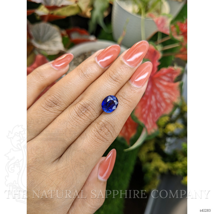 5.29 Ct. Blue Sapphire from Ceylon (Sri Lanka)