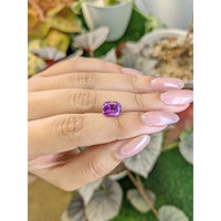 3.74 Ct. Pinkish Purple Sapphire from Ceylon (Sri Lanka) Life Style