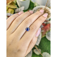1.60 Ct. Purplish Blue Sapphire from Ceylon (Sri Lanka) Life Style