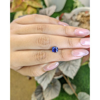 1.60 Ct. Purplish Blue Sapphire from Ceylon (Sri Lanka) Life Style