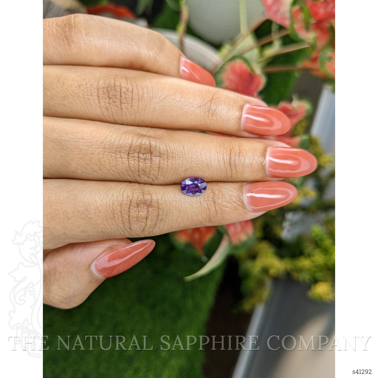 1.23 Ct. Purple Sapphire from Ceylon (Sri Lanka)
