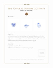 1.63 Ct. Blue Sapphire from Ceylon (Sri Lanka) Appraisal