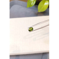 1.41 Ct. Yellowish Green Sapphire from Madagascar Life Style