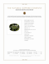 1.61 Ct. Green Sapphire from Madagascar Scan Report